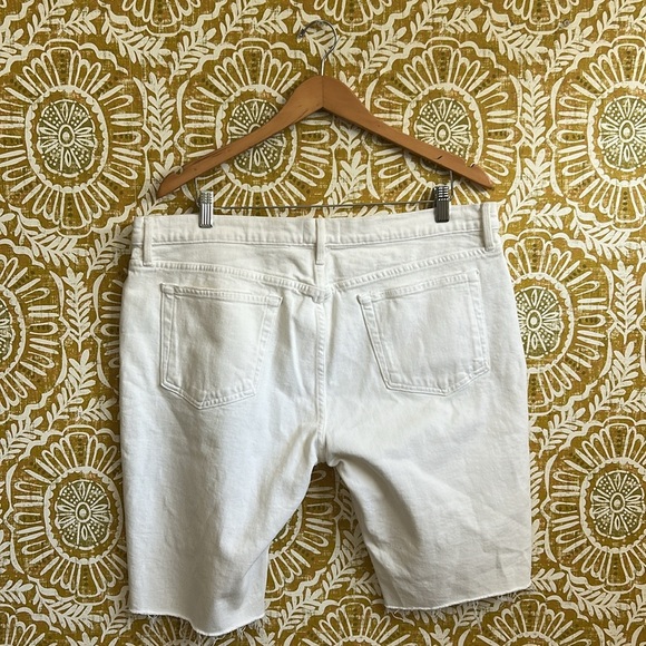 NWT FRAME Denim L’Homme Cut Off Jean Shorts in Off White $175 size 38 - Picture 11 of 16
